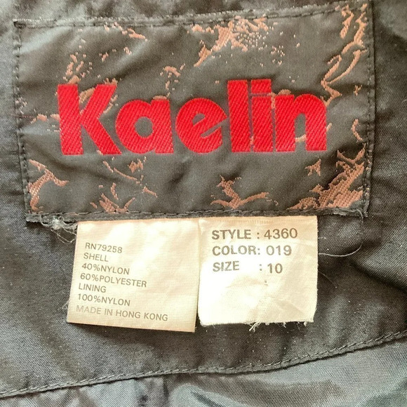 Kaelin Aztec Anorak, Size 10, Black Embroidered Lightweight Track Jacket - Picture 12 of 13